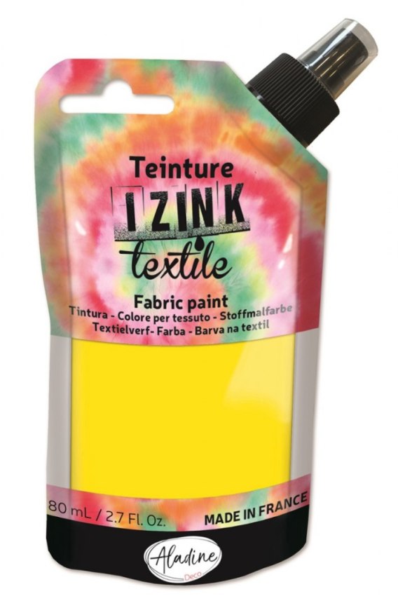 Farba Do Tkanin Na Zimno Farba płynna do tkanin 80ml Żółta